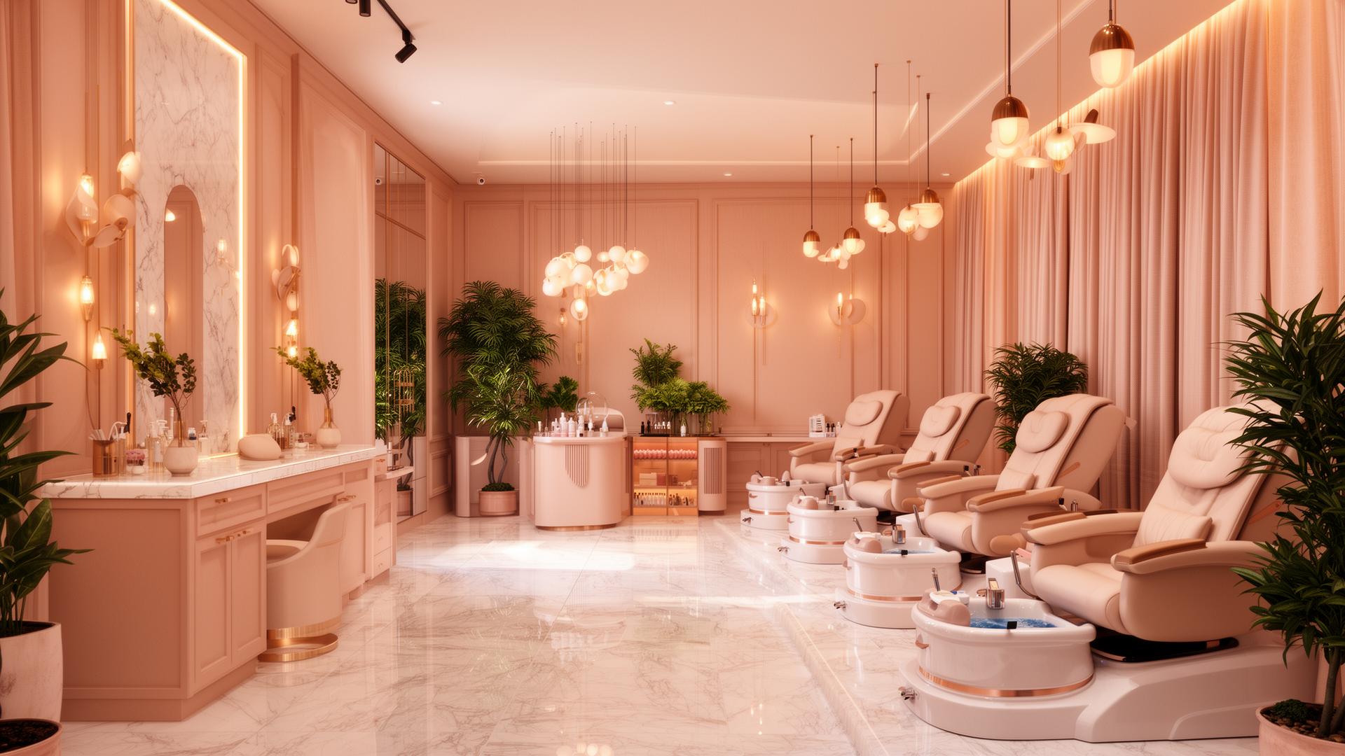 Interior of Abbey Nails & Spa